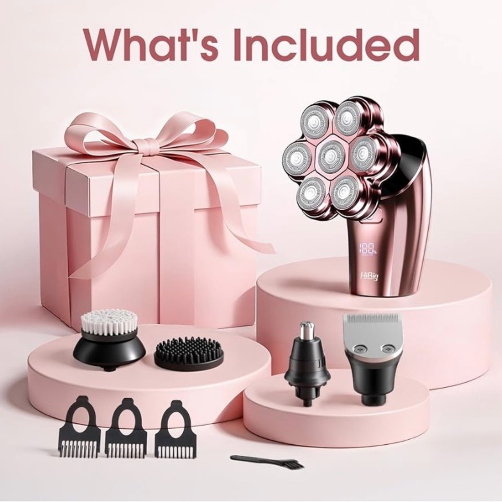 NEW - Electric Razors for Women Legs : 5-in-1 Rechargeable Body Shaver, 7D - Picture 4 of 6
